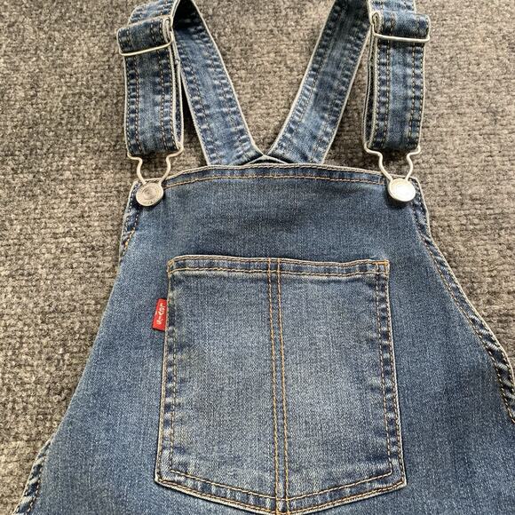 NWT Levi's Girlfriend Overalls Stretch Slim Fit Youth Girls Size 12 Regular - Picture 8 of 16